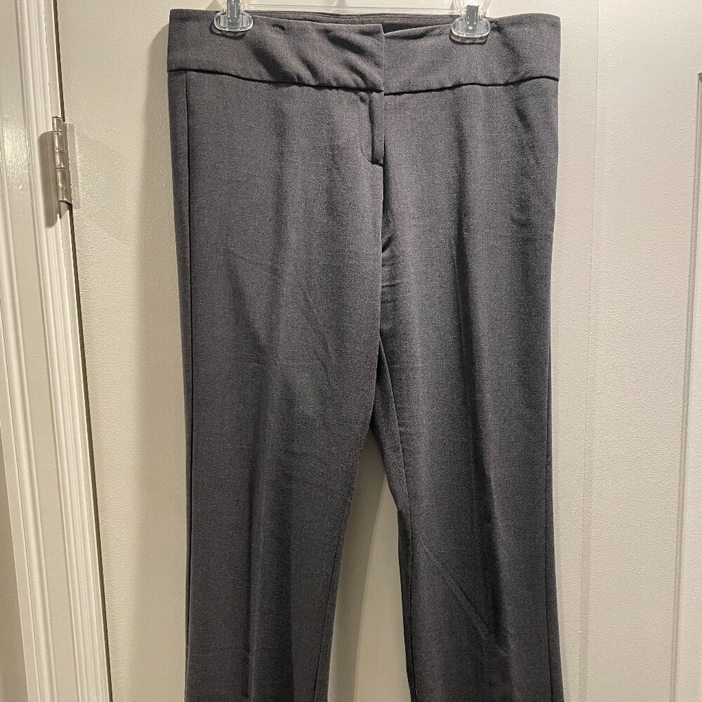 Kenneth Cole Amanda Pants Charcoal Heather Gray Straight Cut size 8 great condit